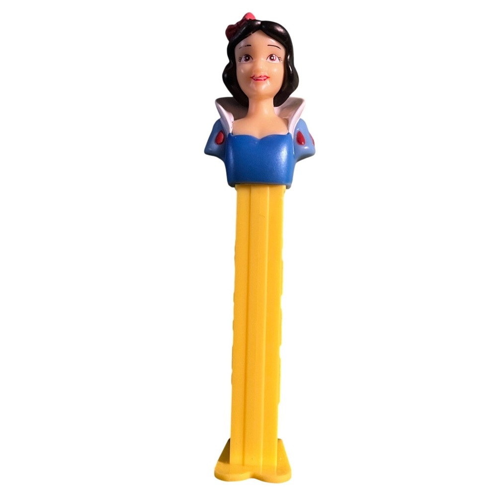 Disney Princess Snow White PEZ Dispenser Yellow‎ Stem Collectible